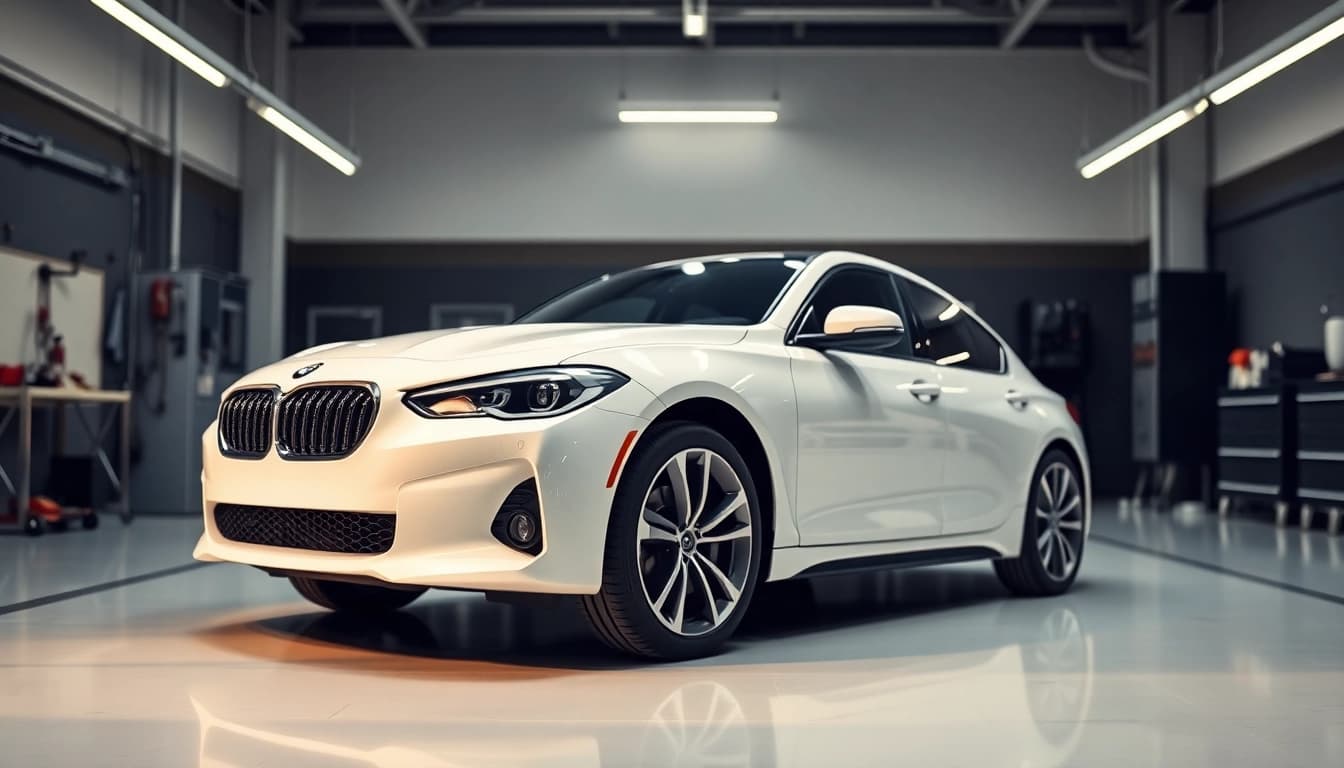 Protect your vehicle with high-quality paint protection film near me, showcasing a gleaming car.