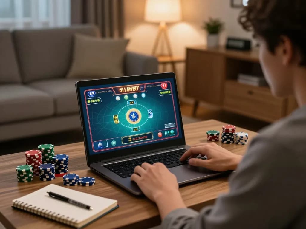 Engaging in online casino gaming at home, experience link vào Net88 with strategic gameplay.
