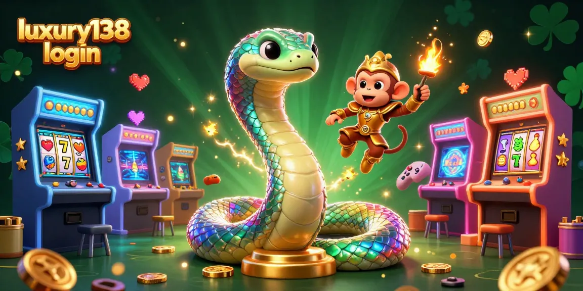 Experience thrilling casino action with luxury138 login in an engaging 3D scene full of game elements.