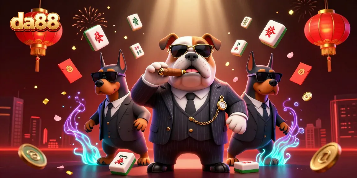 Engage in thrilling gaming excitement at da88 with illustrated casino atmosphere and dynamic characters.