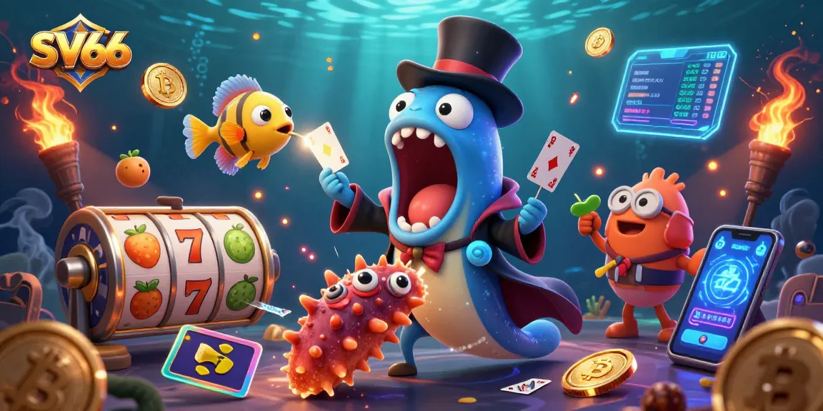 Experience thrilling SV66 gameplay magic with vibrant characters and casino elements.