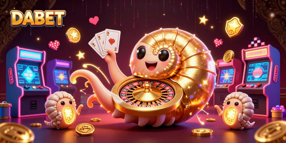 Engage in classic casino gaming with DABET featuring a vibrant 3D nautilus roulette wheel.