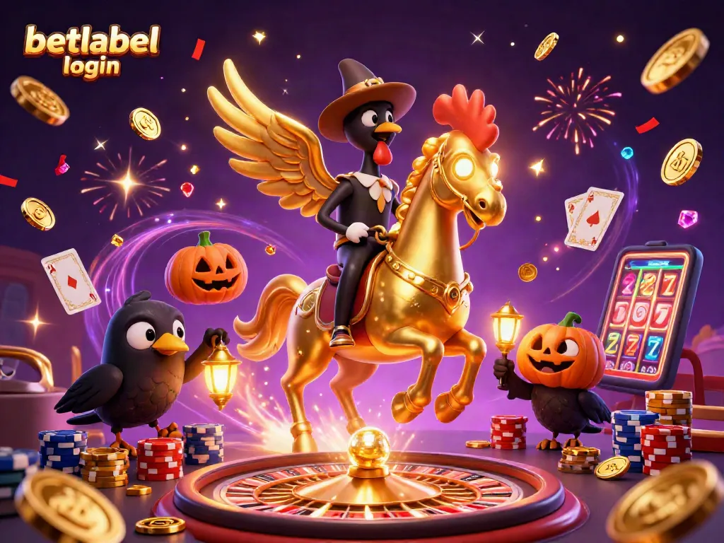 Experience the thrill of betlabel login with a dynamic casino scene filled with gems and rewards.