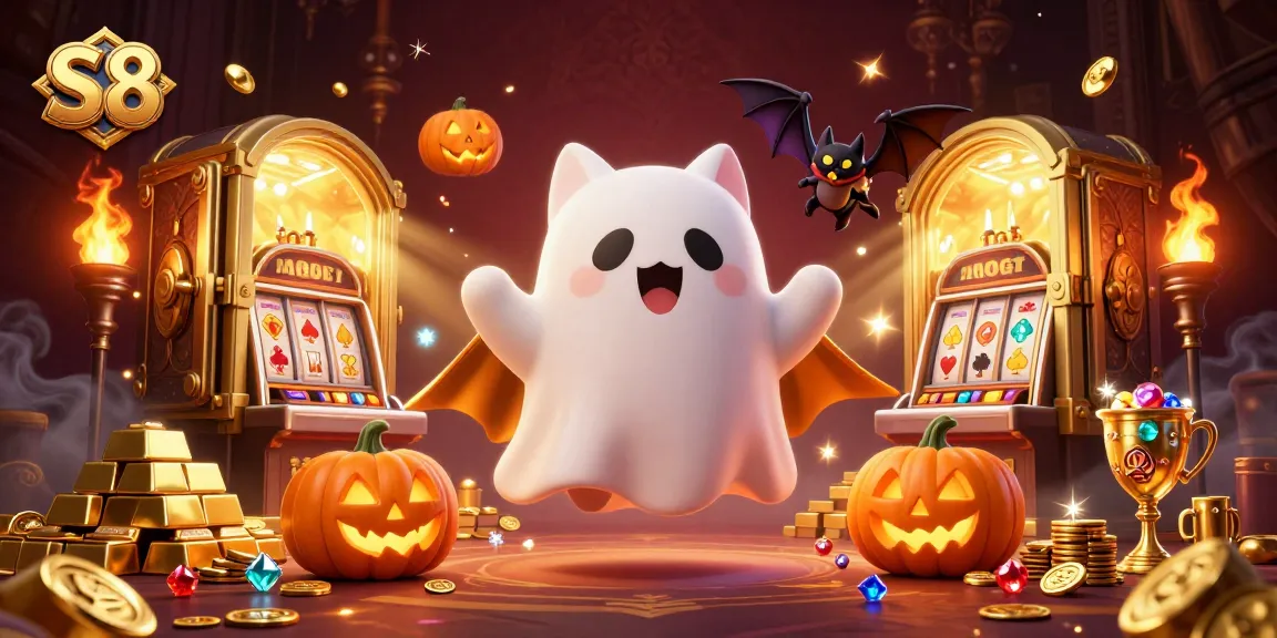 Experience thrilling gameplay at S8, where ghost cats and jackpot wonders await in a vibrant casino.