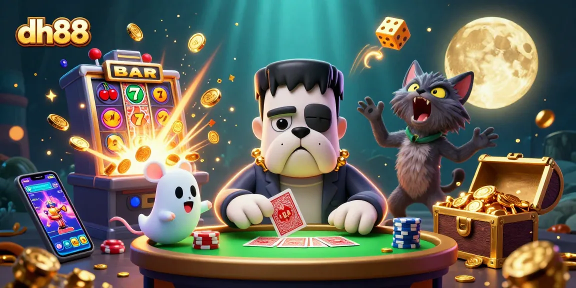 Engage with dh88 casino excitement as a 3D monster dealer brightens your game night.