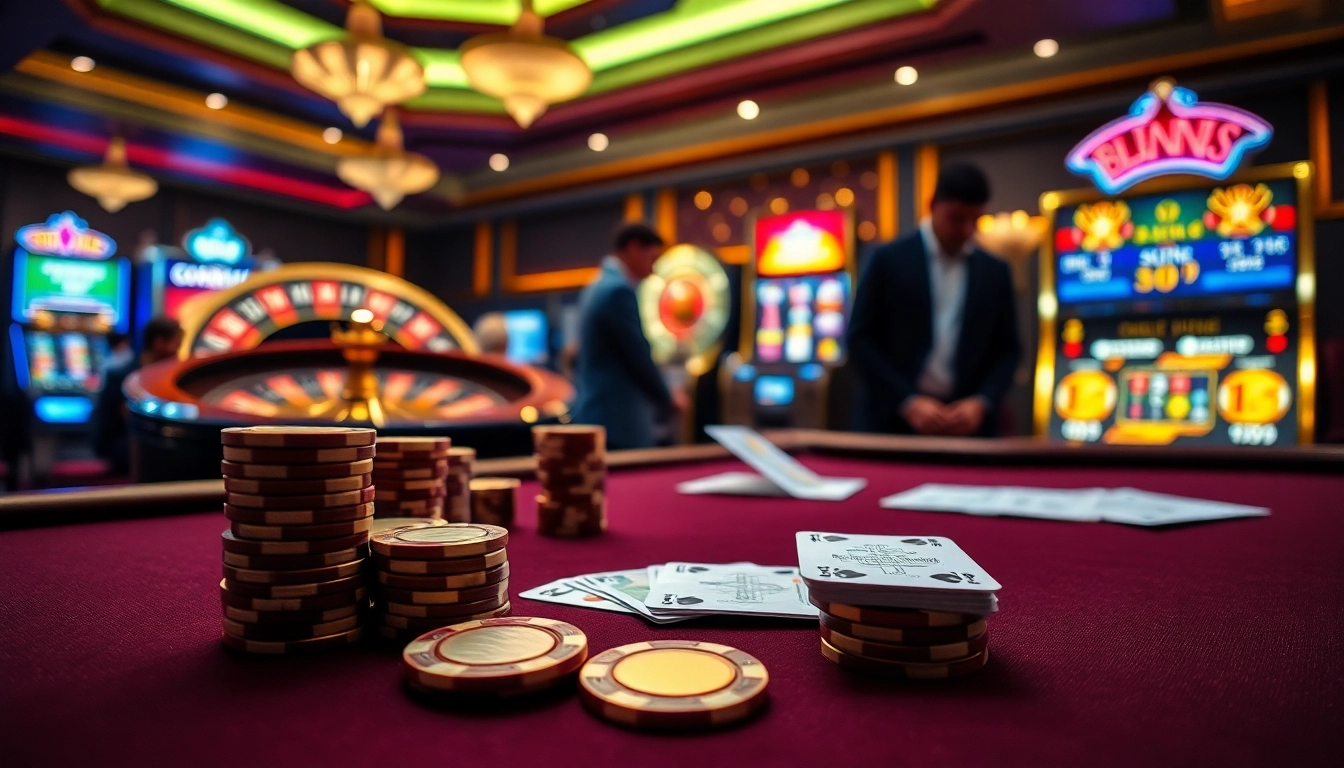 Nohu bets placed on a high-stakes poker table amidst an elegant casino atmosphere.