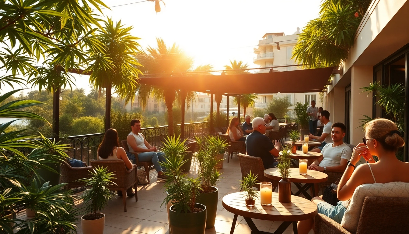 Les membres se détendent et socialisent au Club Cannabis Lloret De Mar, créant une ambiance accueillante.