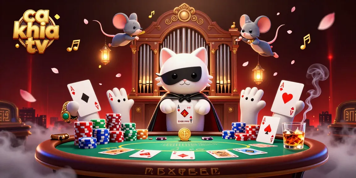Engage with thrilling gameplay at ca khia tv, showcasing high-quality poker action and vibrant casino elements.