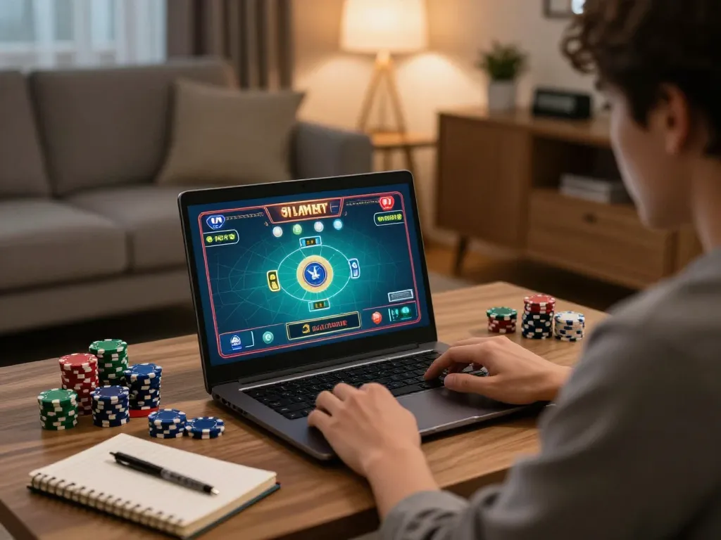 Engaging in online casino gaming at home, experience link vào Net88 with strategic gameplay.